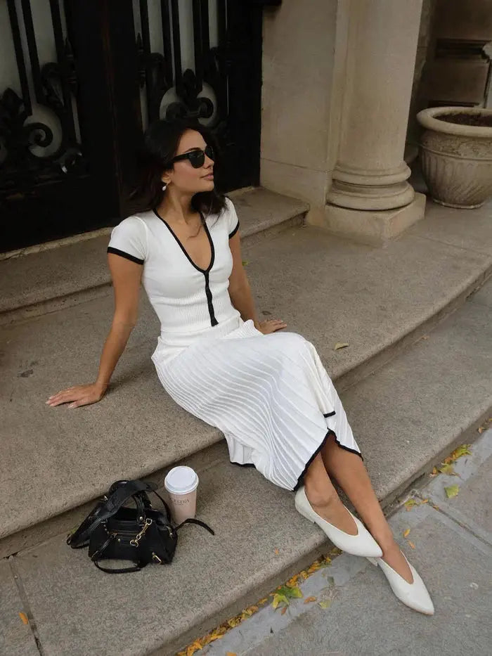 Contrast Trim Set Sylvia Rae