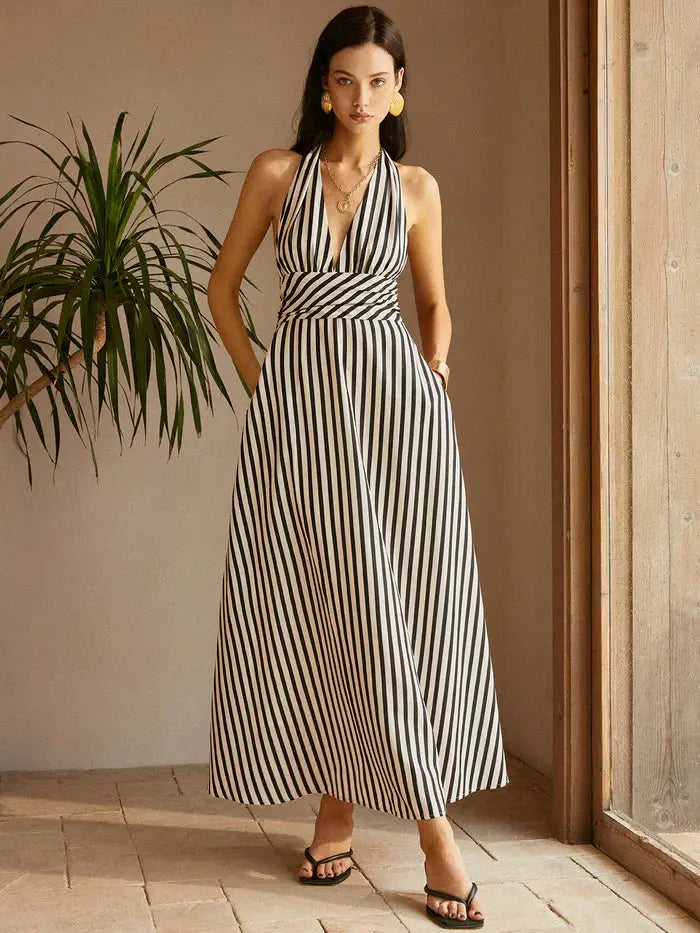 Striped Helena Dress Sylvia Rae