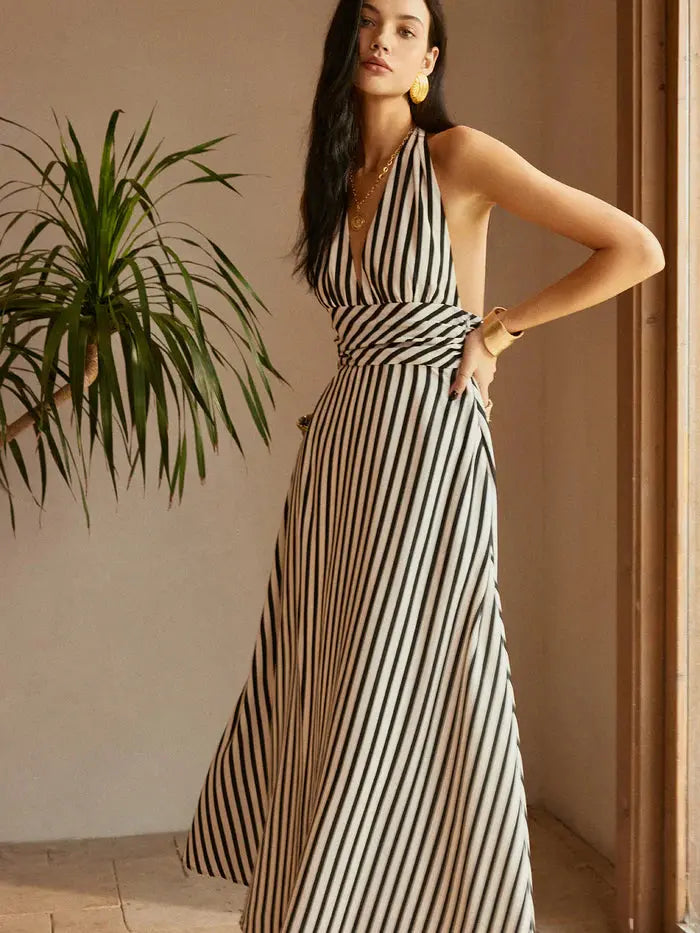 Striped Helena Dress Sylvia Rae
