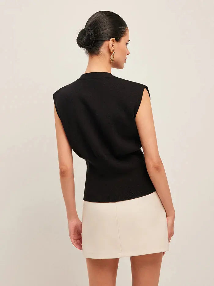 V-Neck Sweater Vest Sylvia Rae