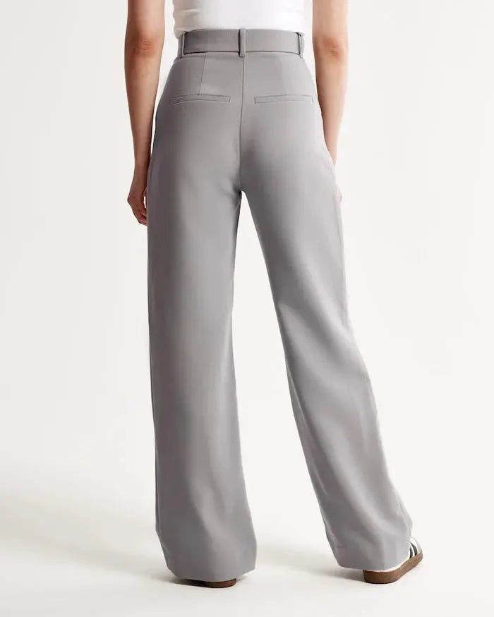 Stone Wide-Leg Pants Sylvia Rae