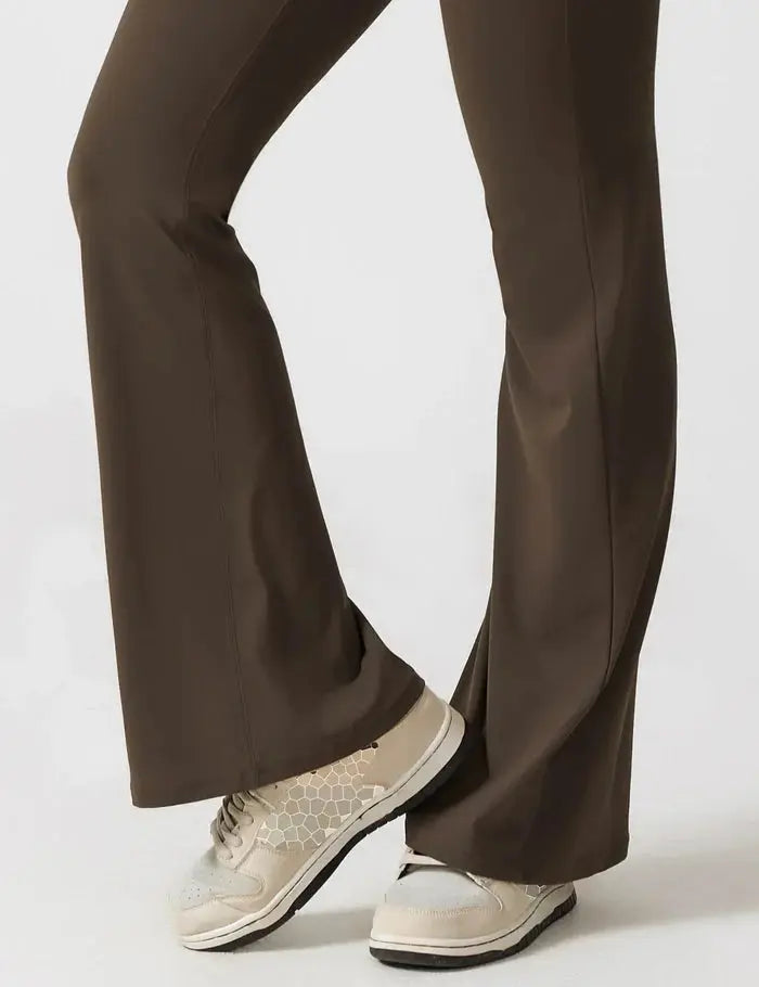 Mocha Flared Jumpsuit Sylvia Rae