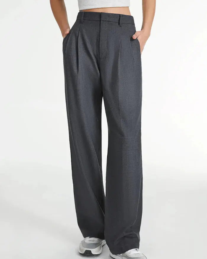 Slate Wide-Leg Pants Sylvia Rae