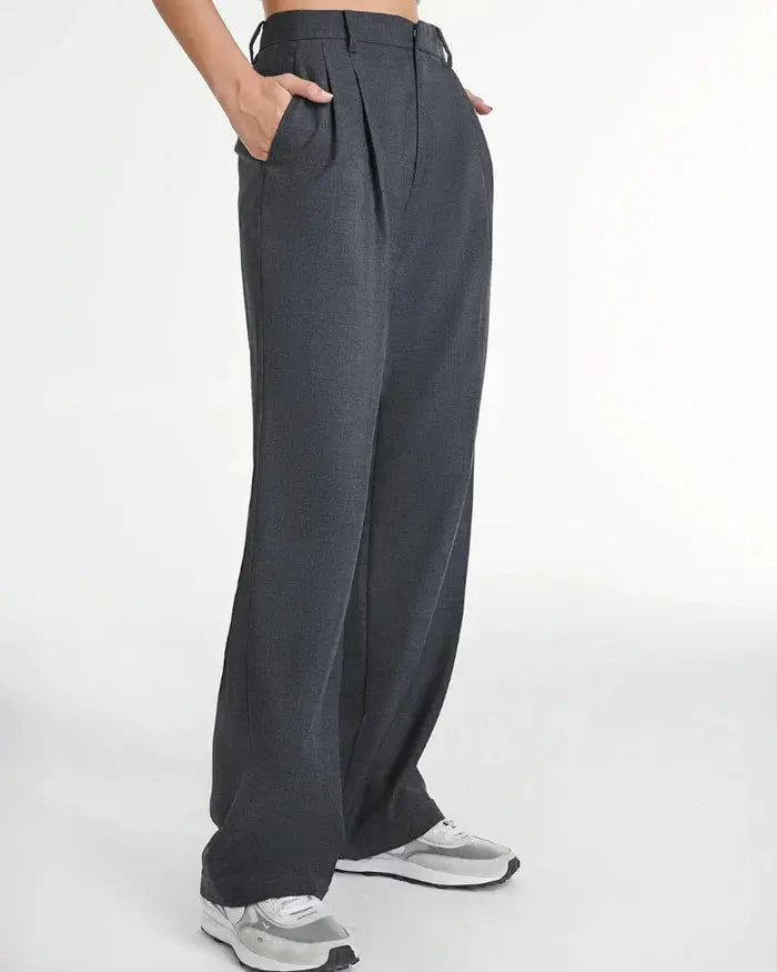 Slate Wide-Leg Pants Sylvia Rae