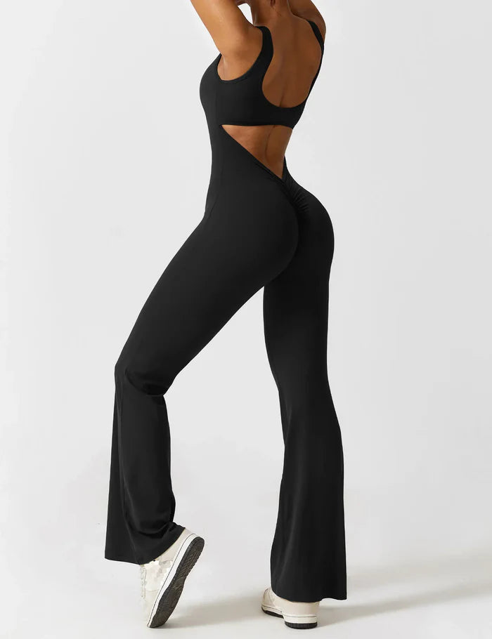 Black Flared Jumpsuit