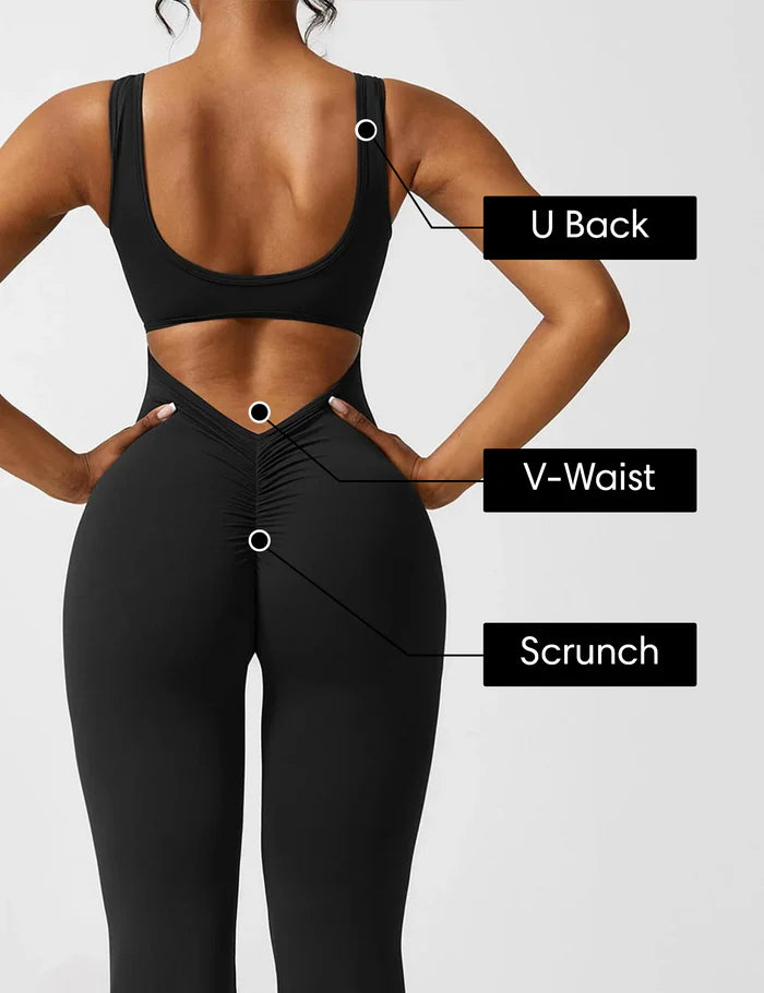 Black Flared Jumpsuit