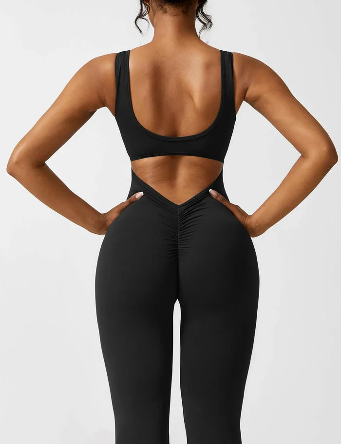 Black Flared Jumpsuit